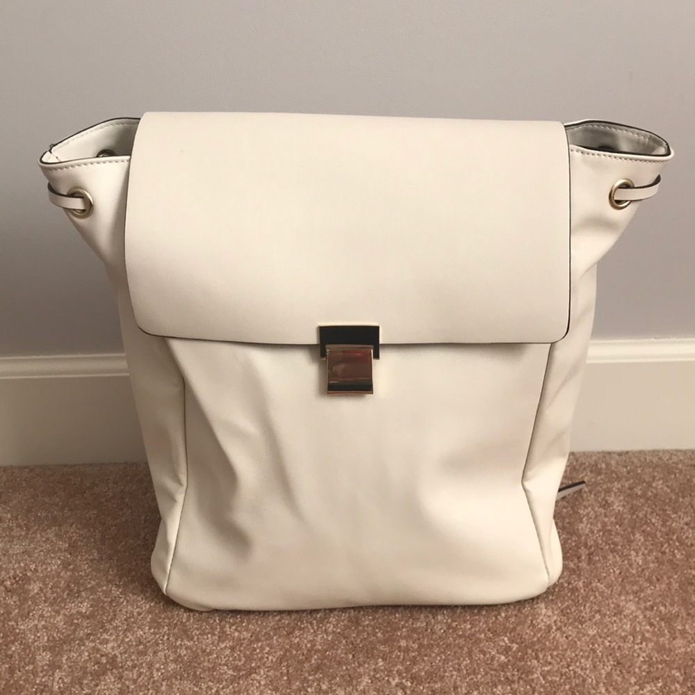 Zara faux leather backpack